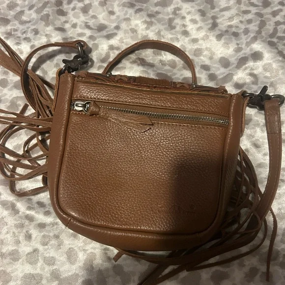 Brown Fringe Crossbody Montana west - Picture 2 of 4